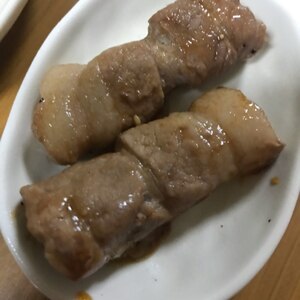 照り焼き風長芋の肉巻き